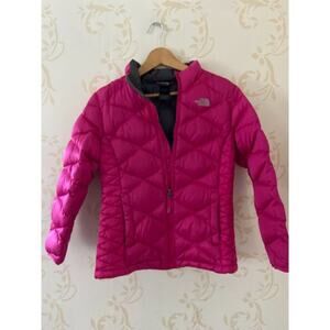Girls Size 18 The North Face TNF 550 Goose PInk Down Puffer Jacket